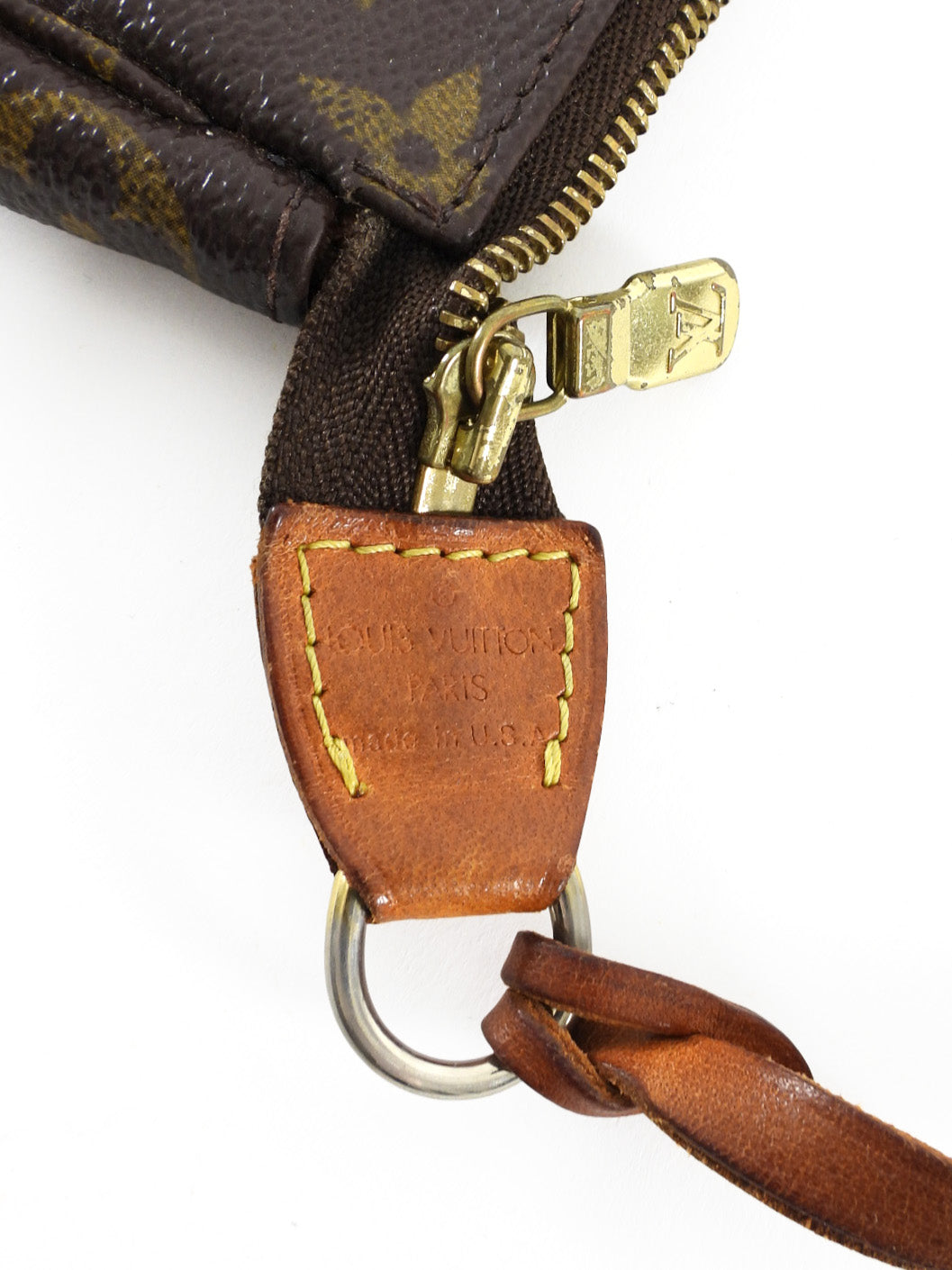 Louis Vuitton Brown 2001 Vintage Monogram Pochette Accessoires Bag