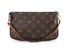 Louis Vuitton Brown 2001 Vintage Monogram Pochette Accessoires Bag