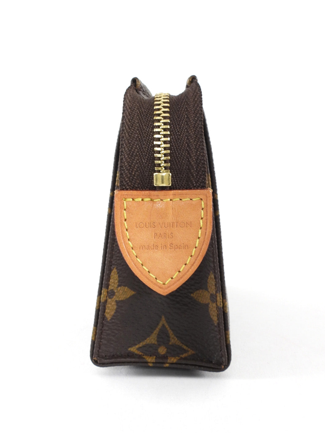 Louis Vuitton Brown Monogram Coated Canvas Toiletry 15cm Pochette Bag