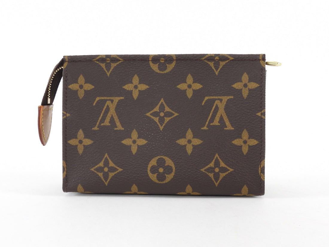 Louis Vuitton Brown Monogram Coated Canvas Toiletry 15cm Pochette Bag