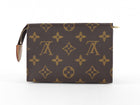 Louis Vuitton Brown Monogram Coated Canvas Toiletry 15cm Pochette Bag