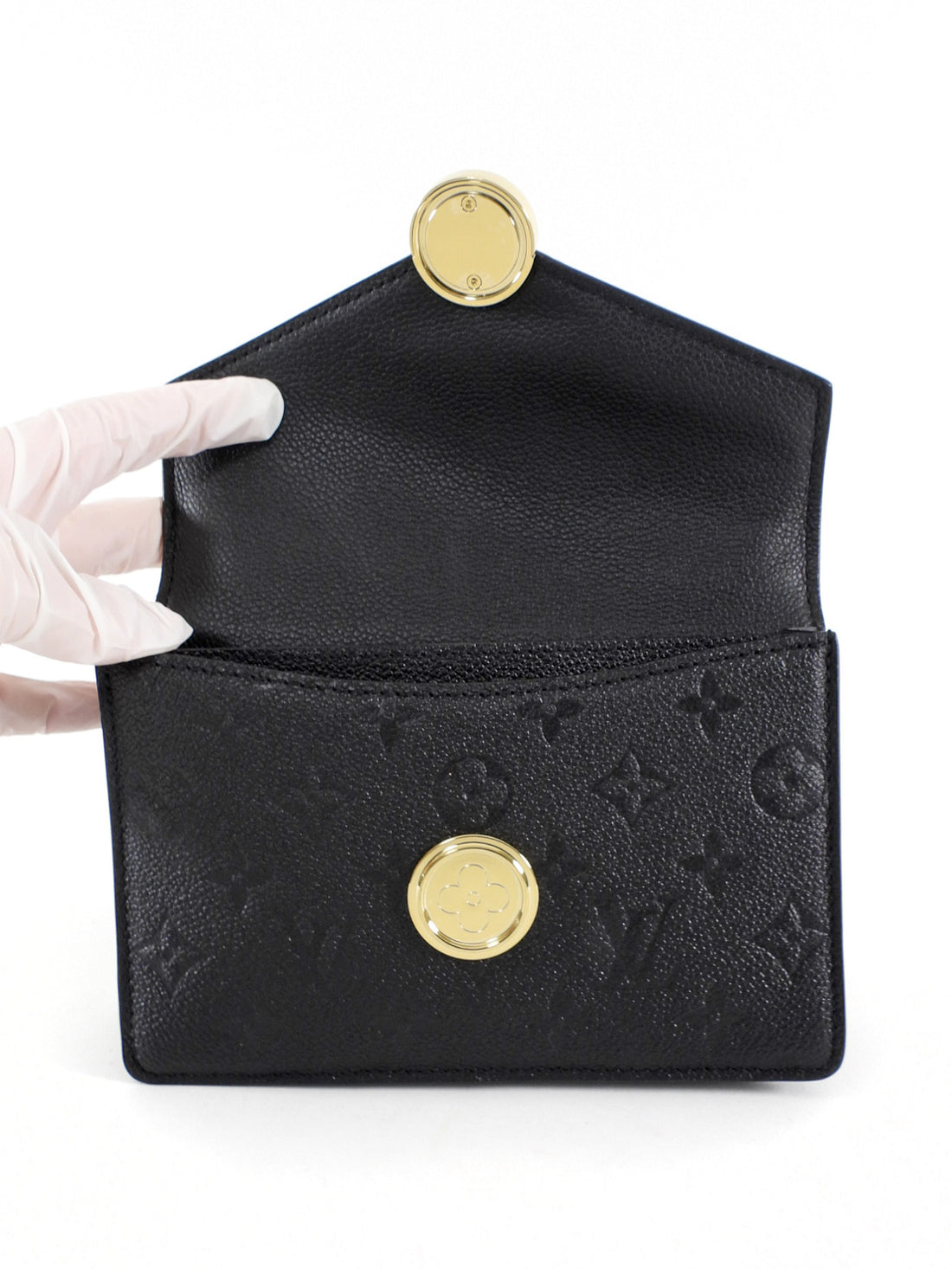 Louis Vuitton Black Empriente Leather Rosy Wallet on Chain Bag