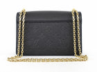 Louis Vuitton Black Empriente Leather Rosy Wallet on Chain Bag