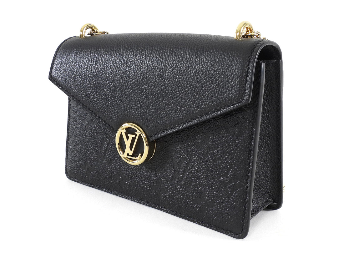 Louis Vuitton Black Empriente Leather Rosy Wallet on Chain Bag