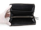 Balenciaga Black Multicolor Graffiti Print Classic Moto City Long Wallet