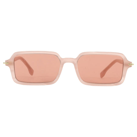 Fendi Blush Pink Acetate Selleria Rectangle Sunglasses FE40174I 64Z 51