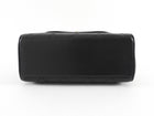Chanel Vintage 1994 Black Leather Medium Kelly Top Handle Flap Bag