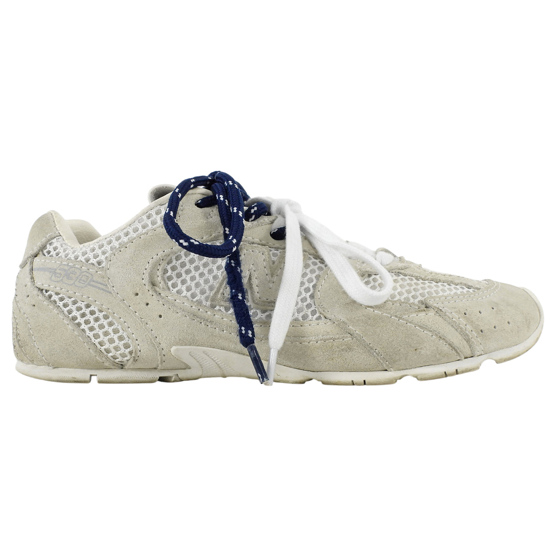 Miu Miu x New Balance White 530 SL Suede Mesh Combo Sneakers - 37