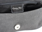 Christian Dior Vintage 2001 Perforated Cannage Leather Denim Baguette Bag