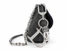 Christian Dior Vintage 2001 Perforated Cannage Leather Denim Baguette Bag