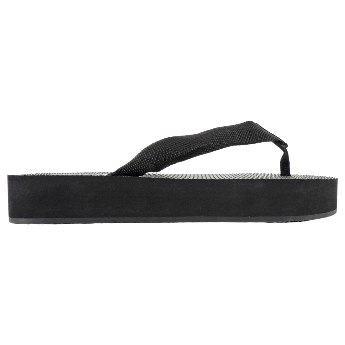 The Row Black Grosgrain Thong Rubber Platform Dune Sandals - 36