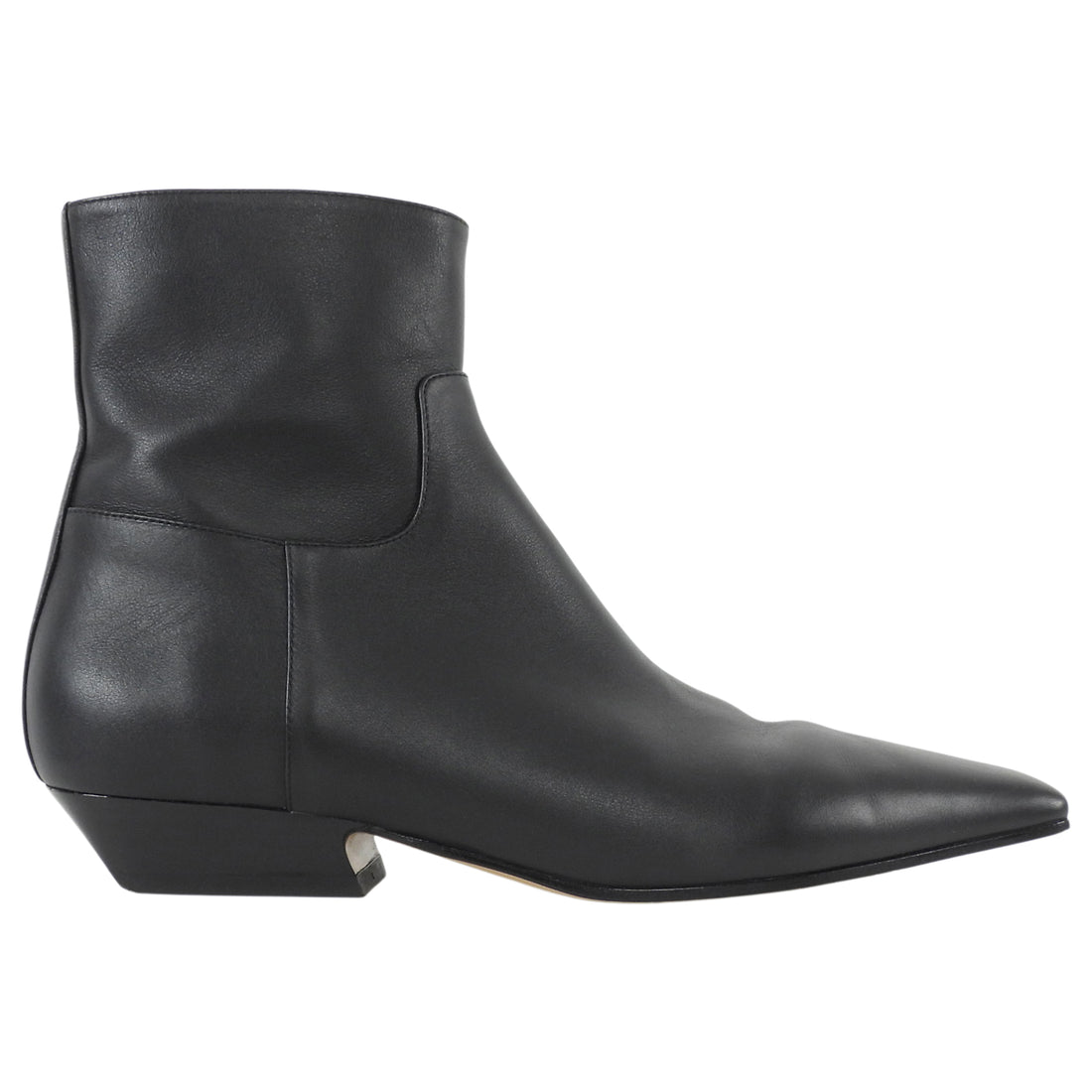 Khaite Black Leather Marfa Ankle Boots - 37
