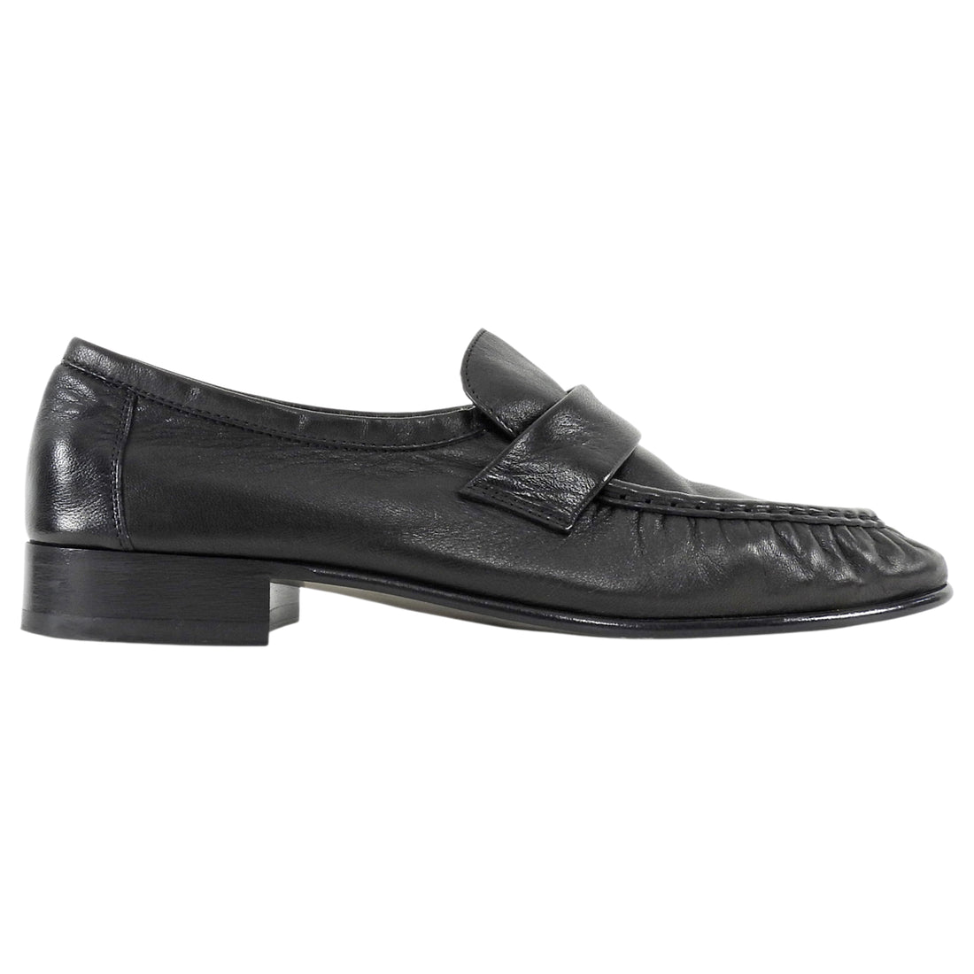 The Row Black Soft Leather Loafers 36.5
