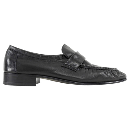 The Row Black Soft Leather Loafers 36.5