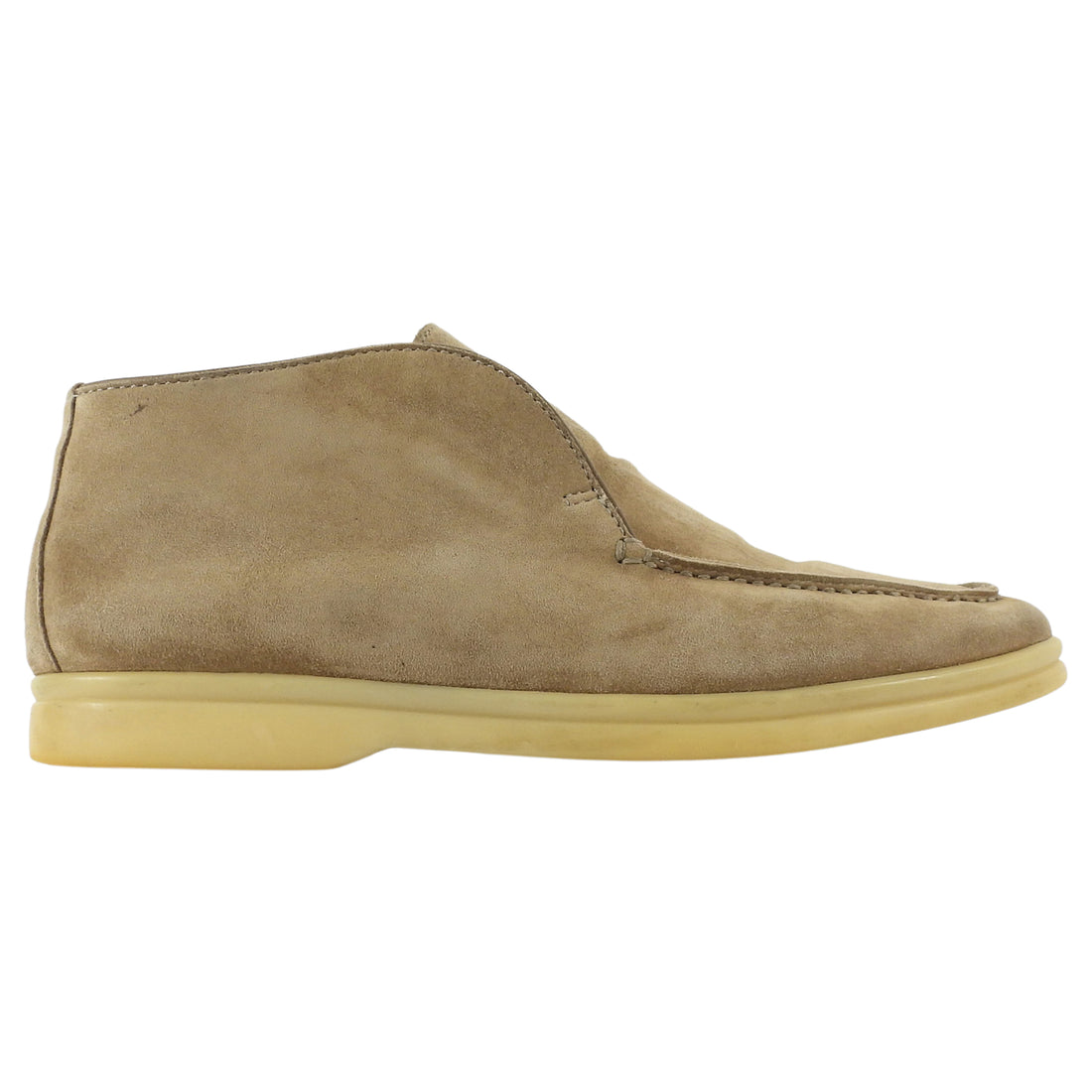 Loro Piana Beige Suede Open Walk Ankle Boots - 37