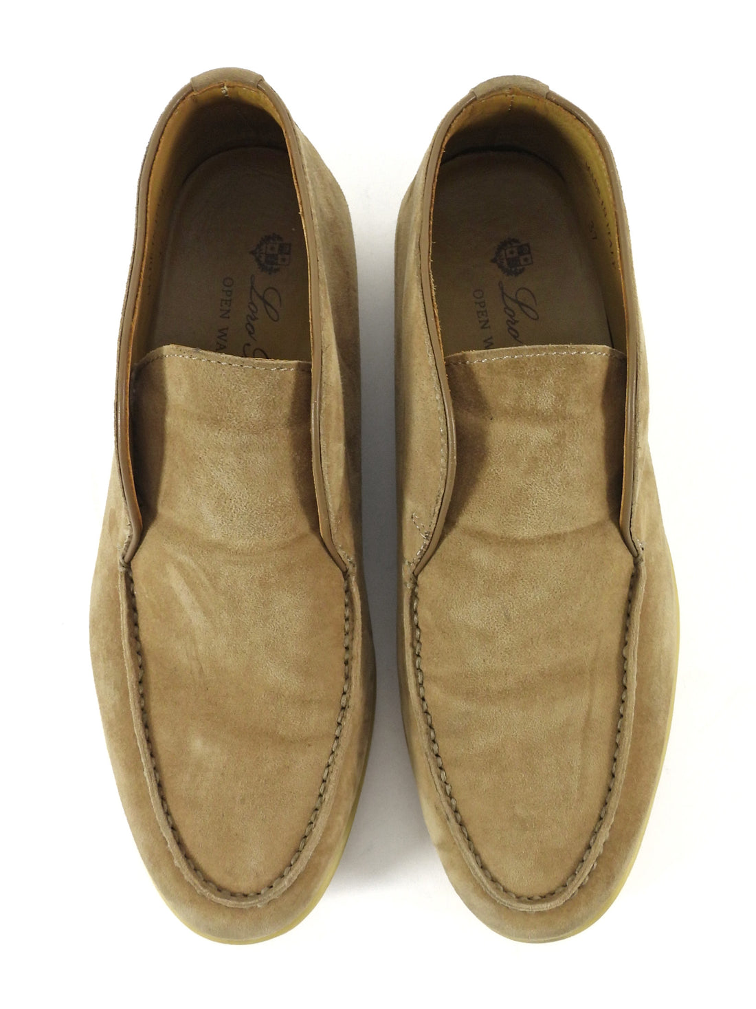 Loro Piana Beige Suede Open Walk Ankle Boots - 37