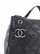 Chanel Black CC Quilted Leather Crave Chain Hobo Bag