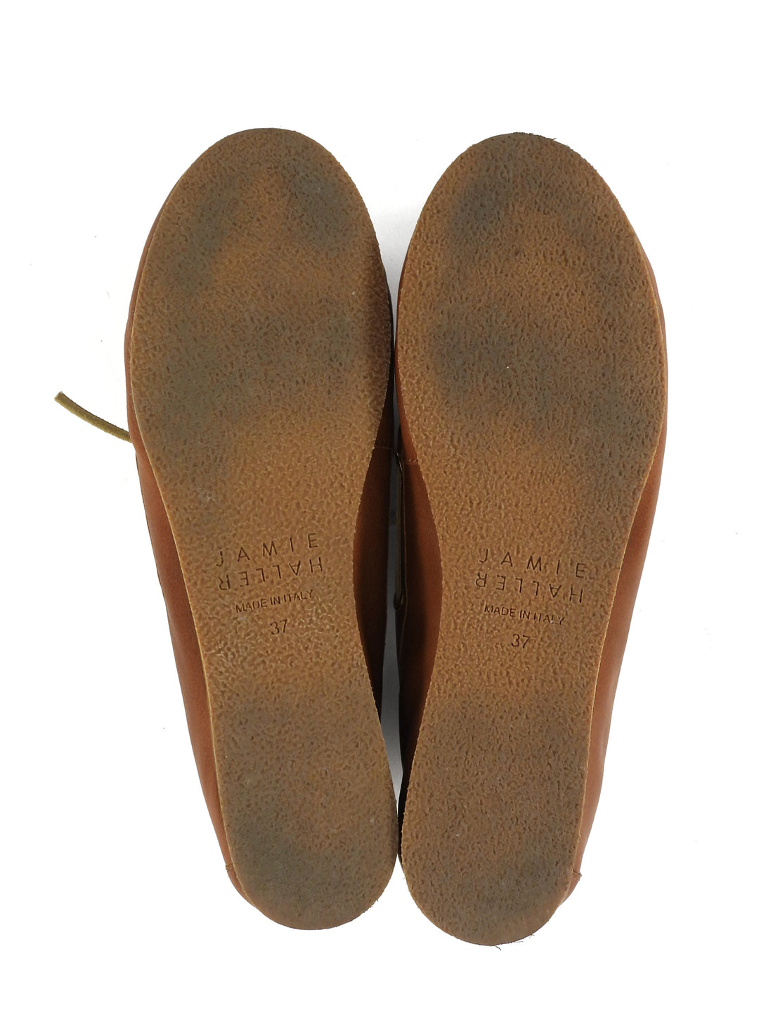 Jamie Haller Brown Leather The Boat Loafer Shoes - 37