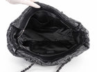 Chanel Black CC Glazed Leather Large Twisted East/West Chain Tote Bag