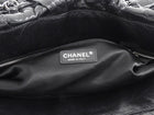 Chanel Black CC Glazed Leather Large Twisted East/West Chain Tote Bag