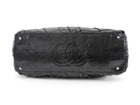 Chanel Black CC Glazed Leather Large Twisted East/West Chain Tote Bag