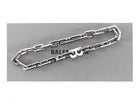 Balenciaga Silvertone Chunky B Chain Necklace
