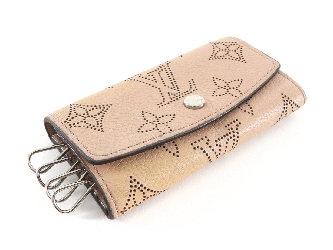 Louis Vuitton Beige Mahina Perforated Leather 4-Key Keyholder