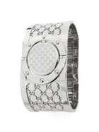 Gucci Silver Tone Stainless Steel Twirl Watch Bracelet