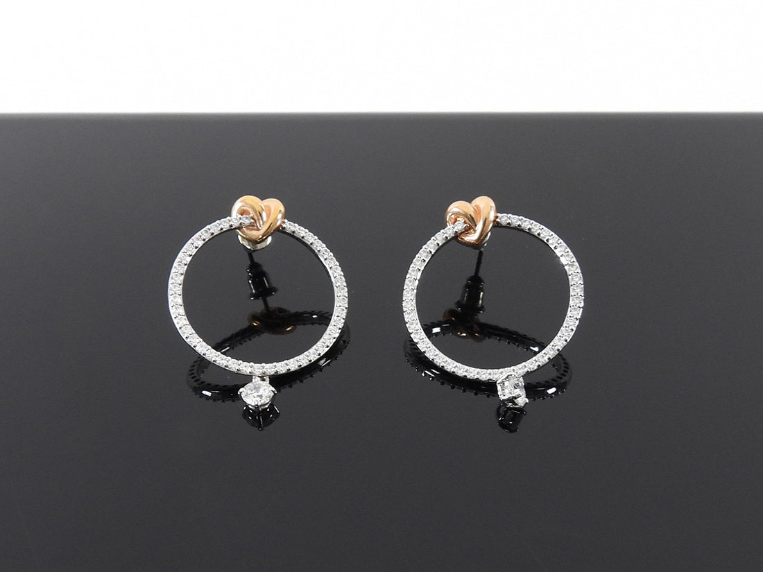 Swarovski  Crystal Lifelong Heart Hoop Earrings