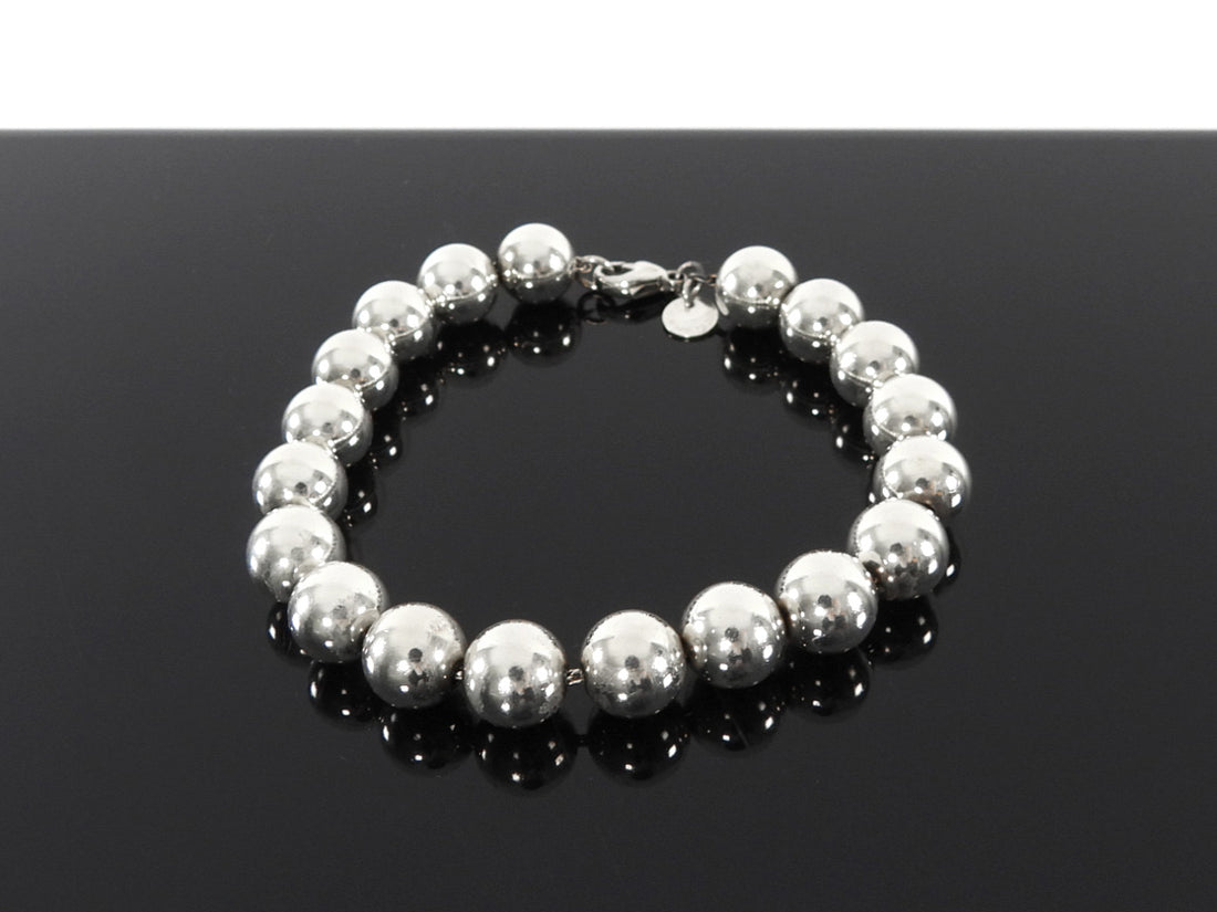 Tiffany & Co. Sterling Silver 10mm Ball Bracelet - Large