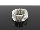 Tiffany & Co. Sterling Silver Mesh Somerset Ring - 6.5