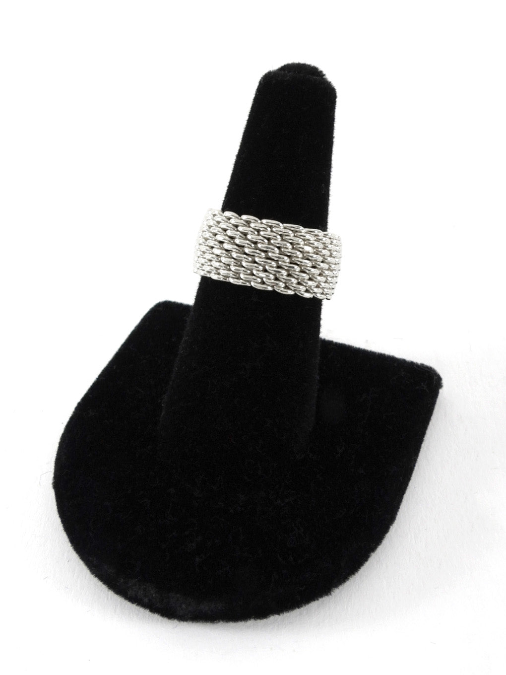 Tiffany & Co. Sterling Silver Mesh Somerset Ring - 6.5