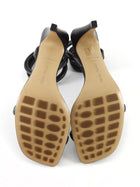 Bottega Veneta Fondant Brown Lambskin Leather Spiral High Heel Sandals  - 40.5
