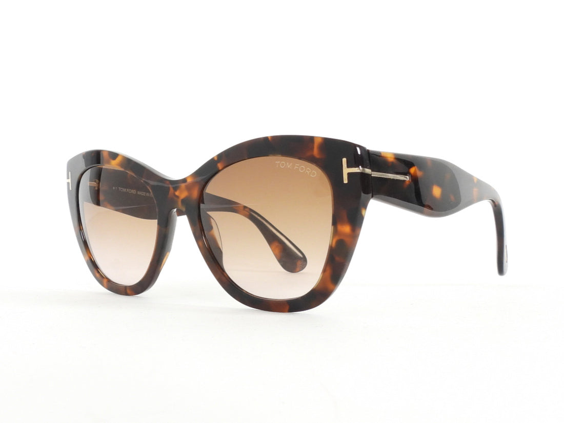 Tom Ford Brown Tortoise Shell Cara TF940 Cat Eye Sunglasses