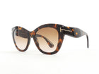 Tom Ford Brown Tortoise Shell Cara TF940 Cat Eye Sunglasses