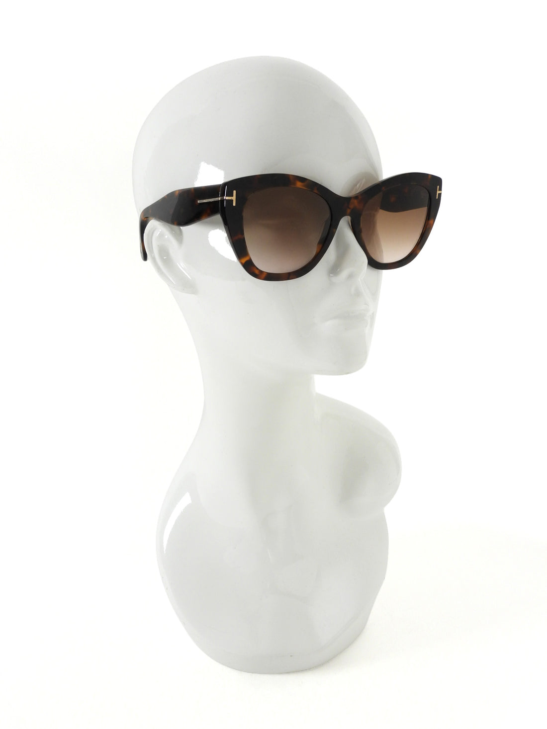 Tom Ford Brown Tortoise Shell Cara TF940 Cat Eye Sunglasses