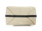 Loewe 2024 Grey Canvas and Black Leather Puzzle Fold Tote Bag