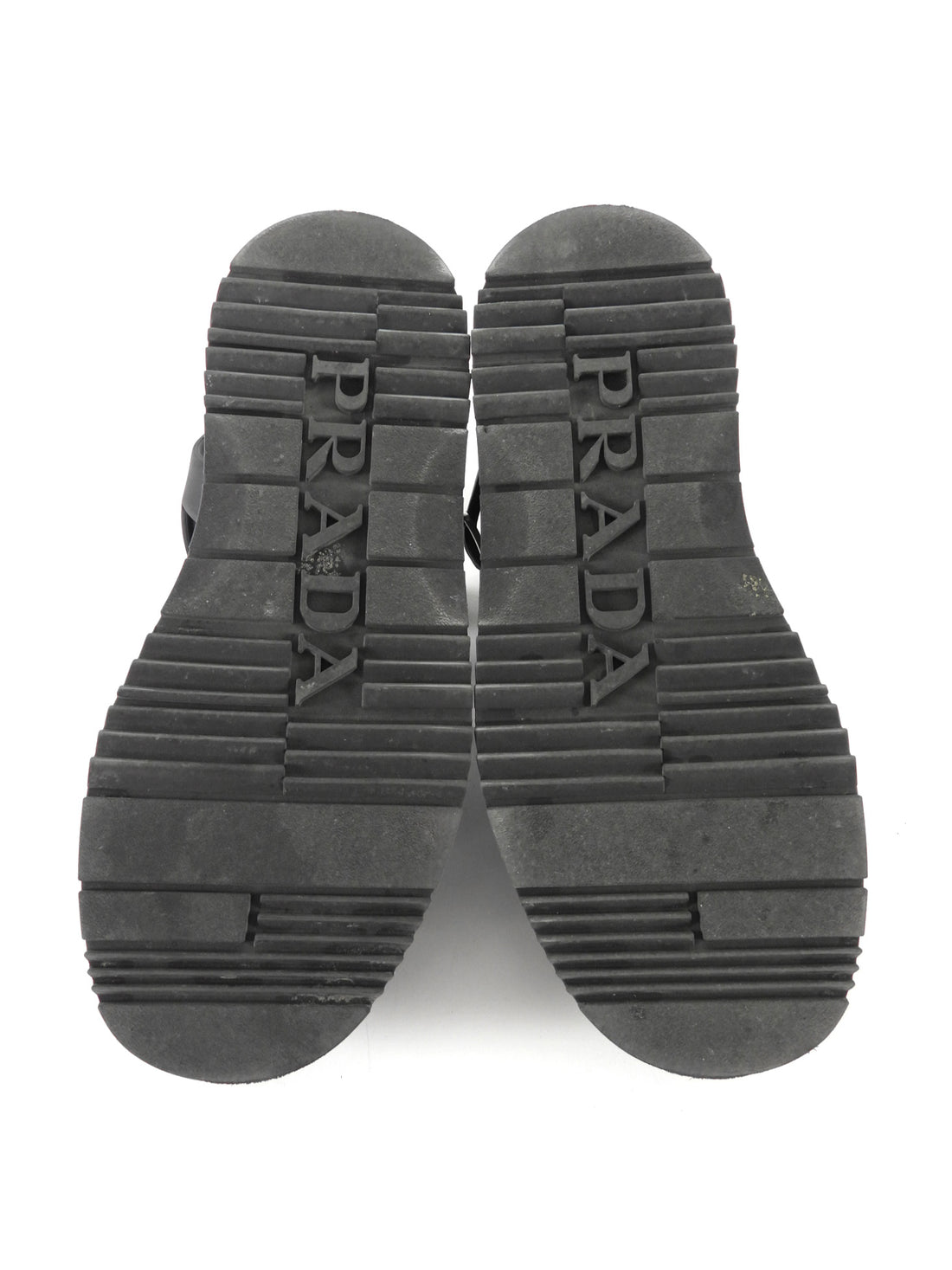 Prada Black Leather Fisherman Platform Sandals - 6/7