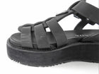 Prada Black Leather Fisherman Platform Sandals - 6/7