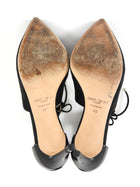 Jimmy Choo Black Suede and Leather Vanessa 85 Pump - 40