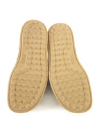 Tod's Two-Tone Beige Striped Raffia Woven Sandals - 39.5