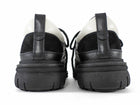 Chanel Black White 25B Suede Leather Track Sole Sneaker - 39.5