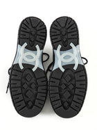 Chanel Black White 25B Suede Leather Track Sole Sneaker - 39.5