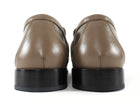 Bottega Veneta Taupe Brown Leather Gold Knot Buckle Astaire Loafer - 39.5