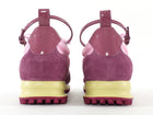 Gucci Pink Monogram Purple Suede Web Suede Ankle Strap Sneakers - 39