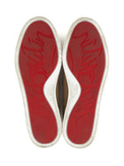 Christian Louboutin Taupe Beige Suede Chambeliboat Barbell Loafers - 40