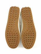 Tod's Beige Tweed and White Leather Combo Sneakers - 39.5