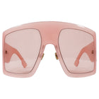 Dior Pink Vintage XL Pink Shield Mask Sunglasses