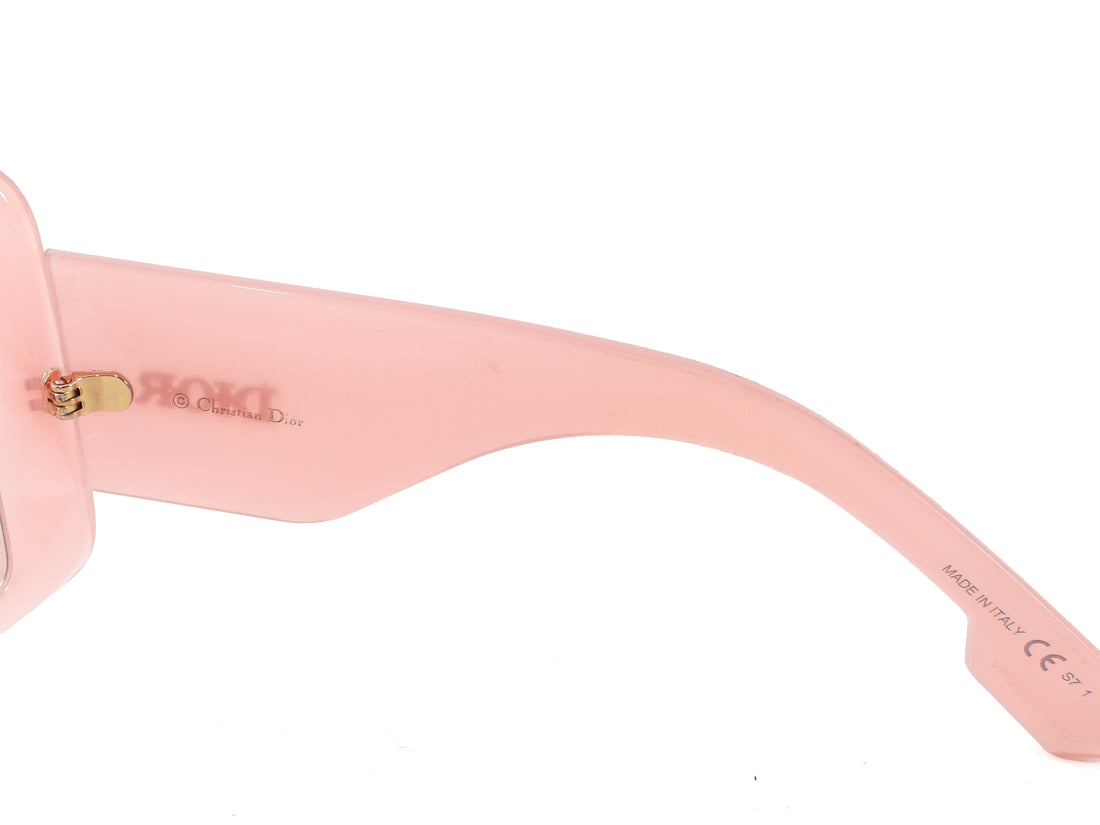 Dior Pink Vintage XL Pink Shield Mask Sunglasses