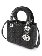 Dior Black Cannage Quilted Leather Mini Lady Dior Mini